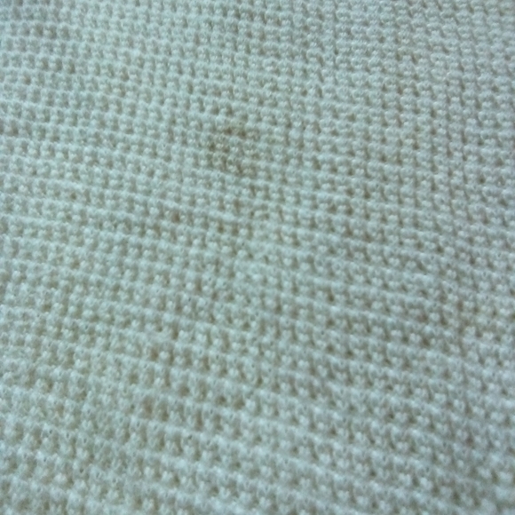 Vintage White/Cream Men's Ribbed Long Sleeve Pullover Sweater Cut Off Tag - Picture 8 of 14